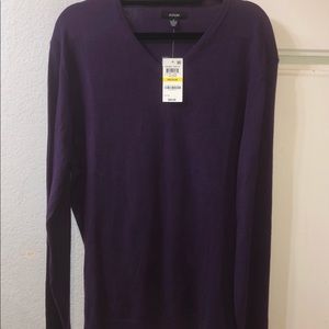 Alfani Men’s “Rich Grape” V-Neck Sweater, NWT